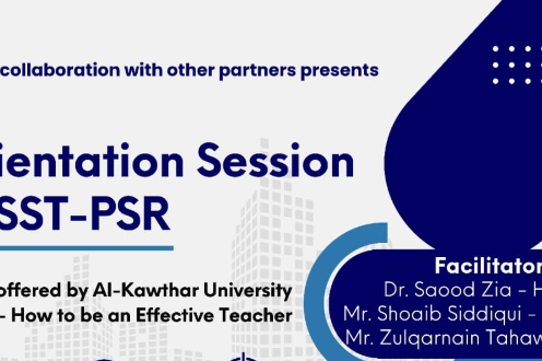 Orientation Session at SST-PSR